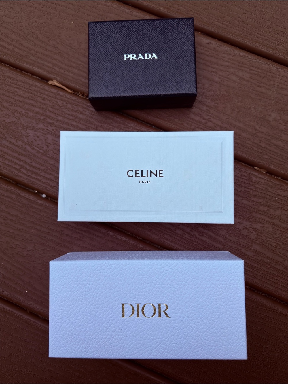 LIKE NEW: Prada, Celine & Dior Jewelry/Accessory Boxes